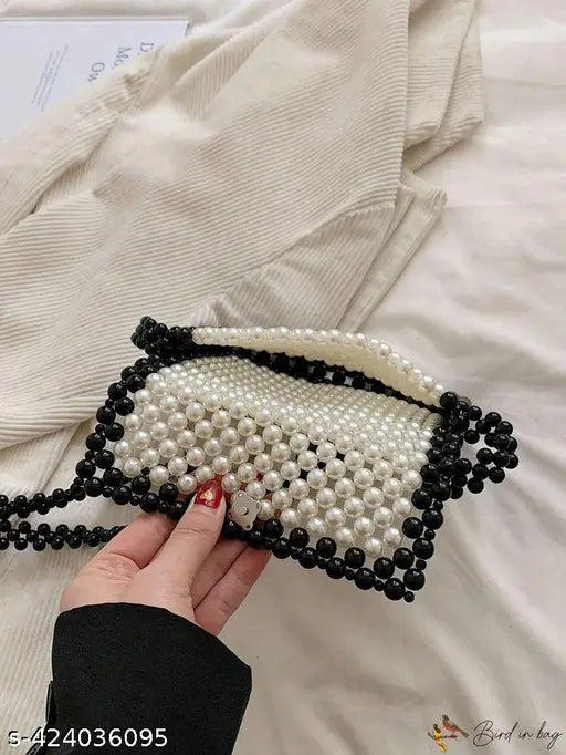 Pearl Beaded Crossbody Bag